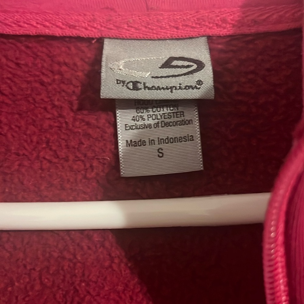 Pink jacket.